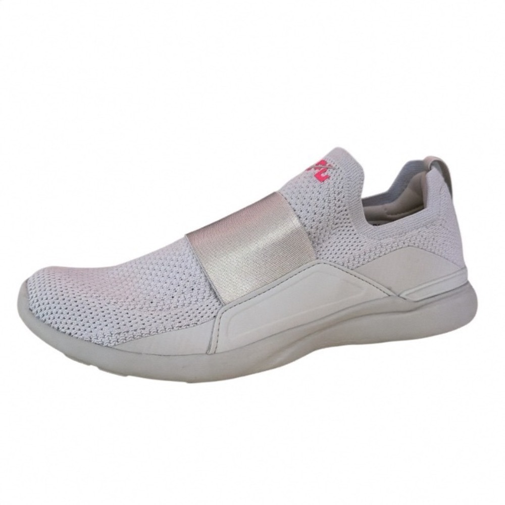 APL TechLoom Bliss Womens 10 Grey Silver Metallic Slip On Running Sneakers Shoes